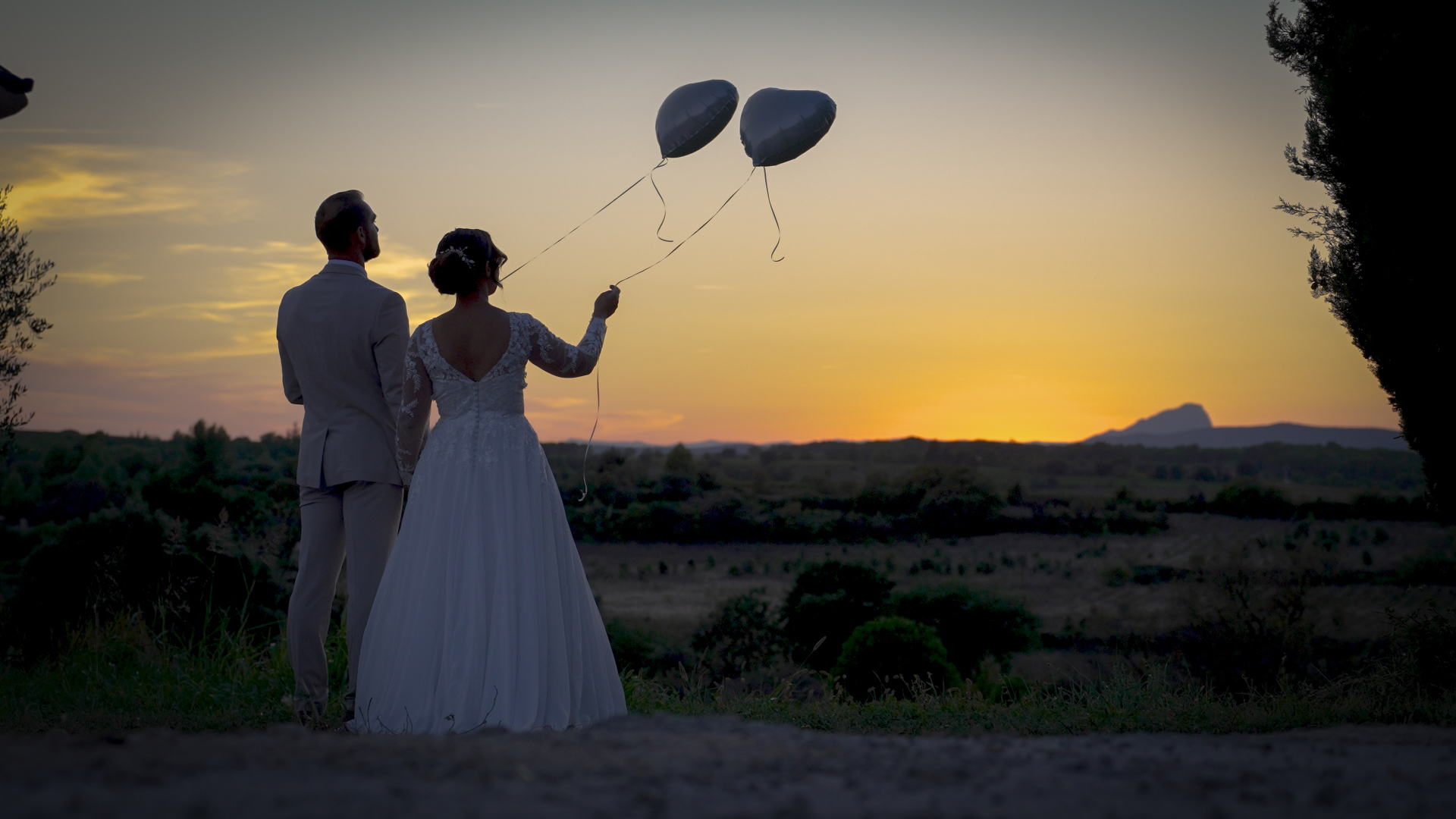 Chiara & Enzo — Coucher de soleil · Languedoc